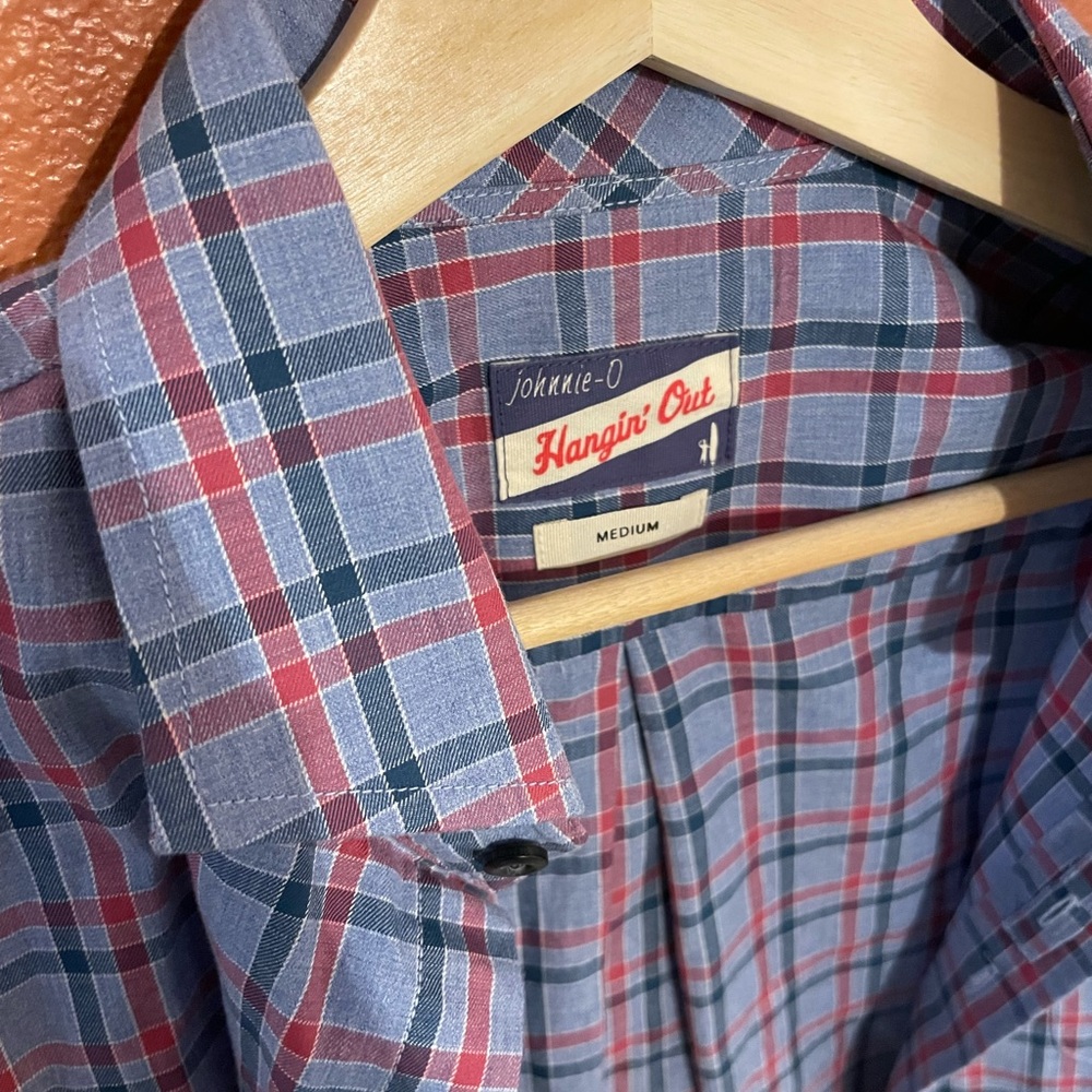 Cute Blue Plaid Buttondown